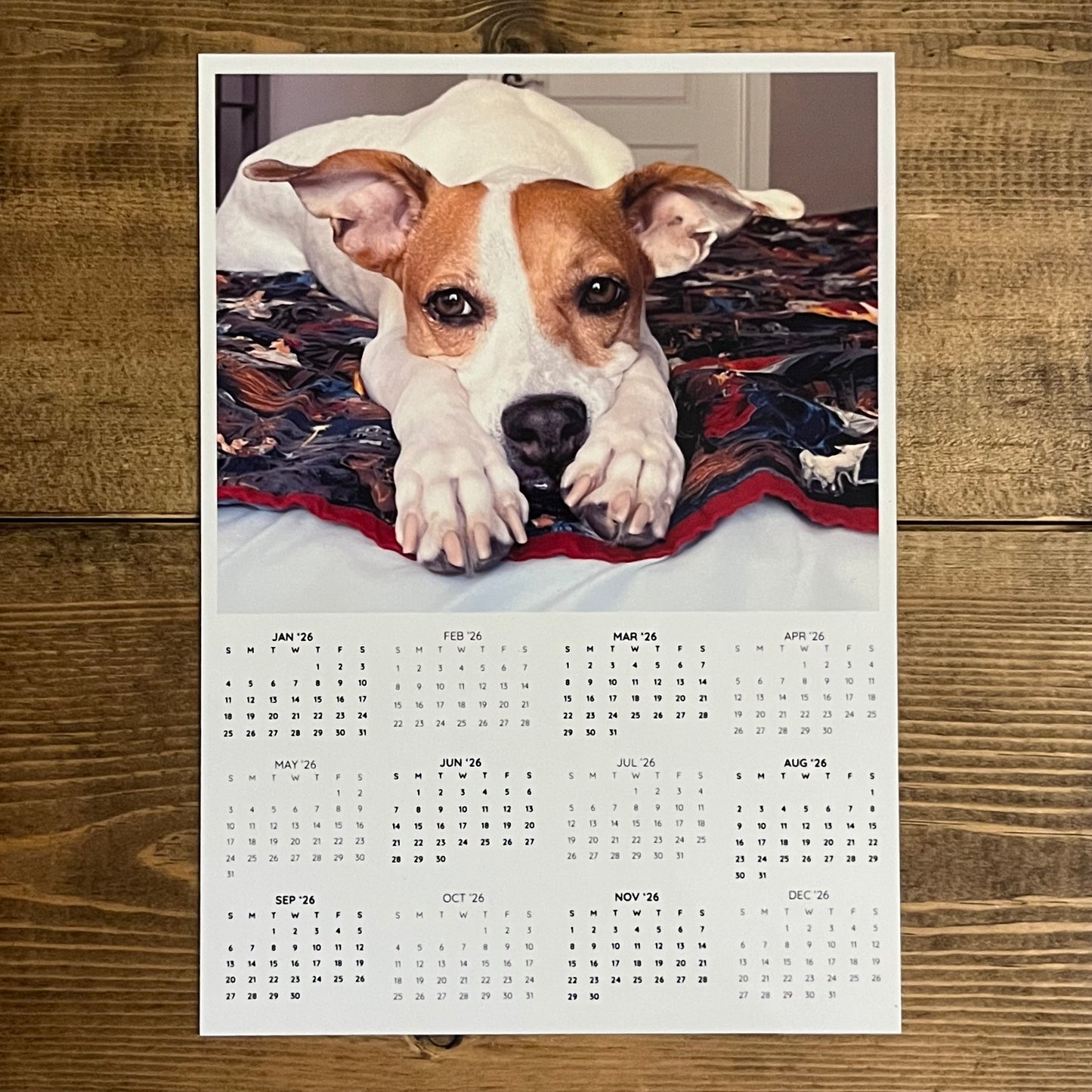 2026 Magnetic Calendar (Full year | 5” x 7”)