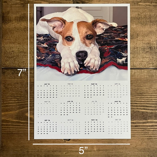 2026 Magnetic Calendar (Full year | 5” x 7”)