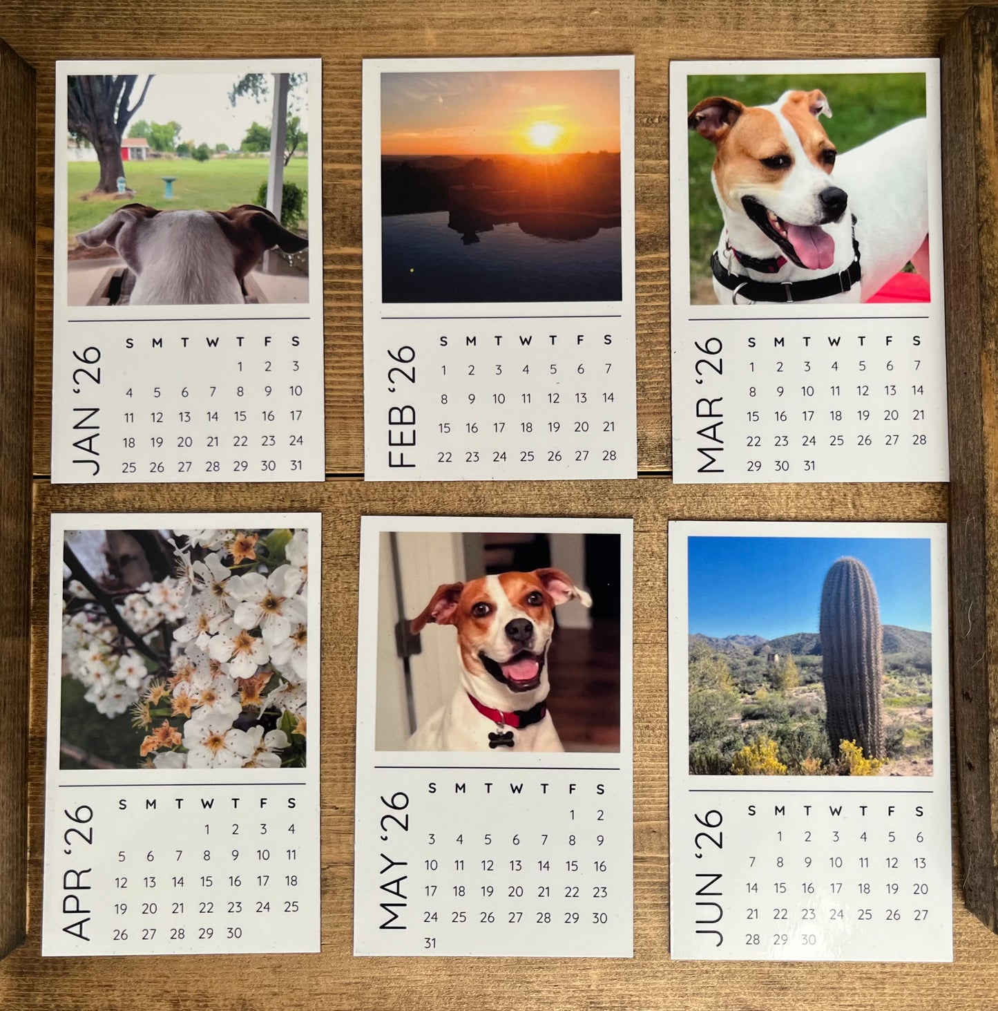 2026 Flat Magnetic Calendar